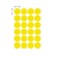 Nevs 1" Color Coding Dots Yellow - Sheet Form DOT-10M Yellow - alternate 2